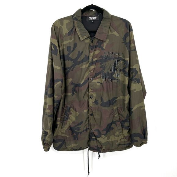 American Fighter Other - AMERICAN FIGHTER Men's Green Camo Lightweight Full Zip Windbreaker Jacket XL